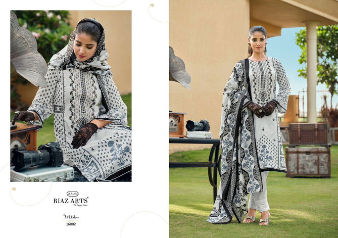 The Artist Vol 4 By Riaz Arts Digital Printed Lawn Cotton Dress Material Suppliers In Delhi
